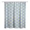 Blue and Yellow Circle Hex 71" x 74" Shower Curtain